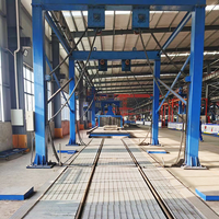 H Beam I Beam Steel Structure Shot Blasting Pretreatment Line With Painting System