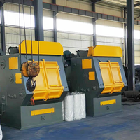 Q3210 Rubber Belt Shot Blast Machine Used In Foundry Casting Workshop For Metal Parts Rust Removal